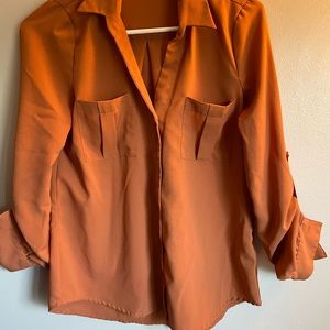 Button down lightweight blouse